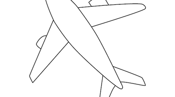 Aeroplane Colouring Picture | Free Colouring Book for Children