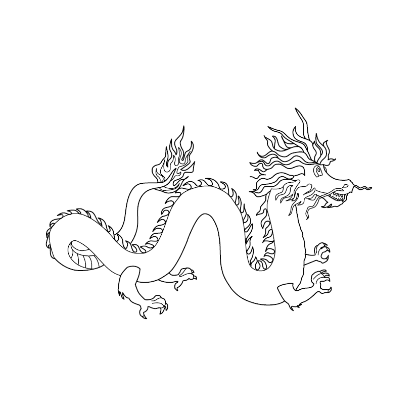 FREE DRAGON COLOURING IMAGE | Free Colouring Book for Children – Monkey ...