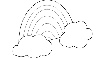 Free Printable Rainbow Colouring Page | Free Colouring Book for Children