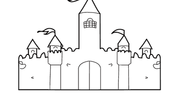 Castle Colouring Page | Free Colouring Book for Children