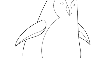 Penguin Colouring Image | Free Colouring Book for Children