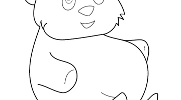 Bear Colouring Image | Free Colouring Book for Children