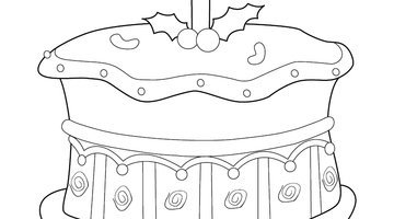 PRINTABLE BIRTHDAY CAKE COLOURING PAGE | Free Colouring Book for Children