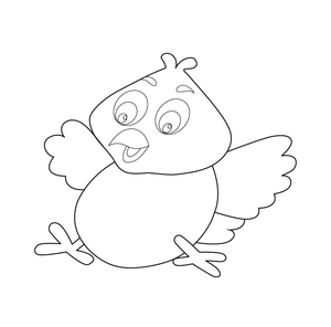 SPARROW COLOURING PICTURE | Free Colouring Book for Children