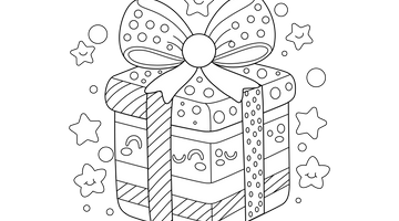 Birthday Gifts Colouring Page | Free Colouring Book for Children