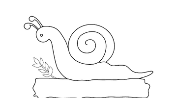 Snail Colouring Image | Free Colouring Book for Children
