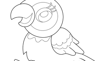 PARROT COLOURING PICTURE | Free Colouring Book for Children
