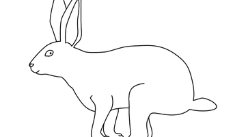 RABBIT COLOURING PICTURE | Free Colouring Book for Children