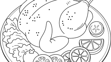 Printable Chicken Colouring Page | Free Colouring Book for Children