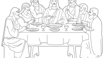 The Last Supper Colouring Page | Free Colouring Book for Children