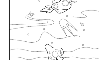 Outer Space Colouring Picture | Free Colouring Book for Children