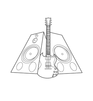 FREE MUSICAL INSTRUMENT COLOURING PICTURE | Free Colouring Book for Children