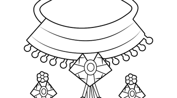 NECKLACE COLOURING PAGE  | Free Colouring Book for Children