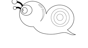 SNAIL COLOURING IMAGE | Free Colouring Book for Children