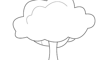 Tree Colouring Picture | Free Colouring Book for Children