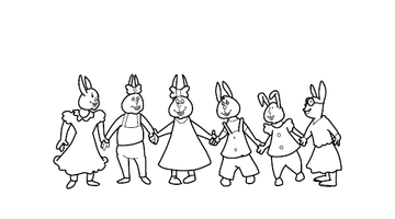 Rabbit Colouring Page | Free Colouring Book for Children
