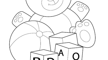 Toys Coloring Picture | Free Colouring Book for Children