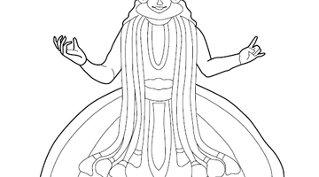Kathakali Colouring Picture | Free Colouring Book for Children