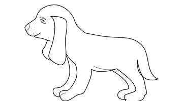 DOG COLOURING PICTURE FOR KIDS | Free Colouring Book for Children