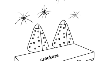 FREE PRINTABLE FIRE CRACKER COLOURING PAGE | Free Colouring Book for Children