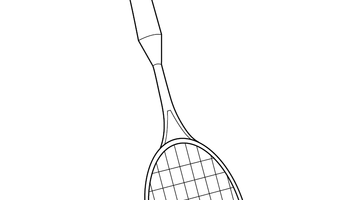 TENNIS RACKET COLOURING PICTURE | Free Colouring Book for Children