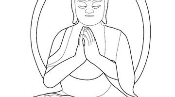 Budha Colouring Picture | Free Colouring Book for Children