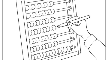 Free Printable Abacus Colouring Page | Free Colouring Book for Children