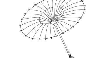 Chinese Umbrella Colouring Page | Free Colouring Book for Children