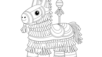 Pinata Toy Colouring Image | Free Colouring Book for Children