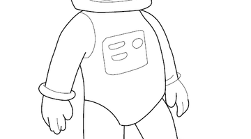 Astronaut Colouring Page | Free Colouring Book for Children