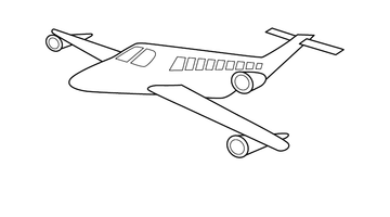 AEROPLANE / AIRPLANE COLOURING PICTURE | Free Colouring Book for Children