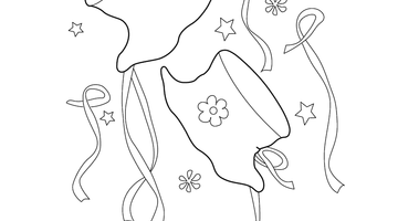 FREE PRINTABLE DECORATING ITEM PAGE | Free Colouring Book for Children