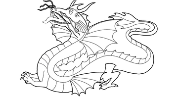 FREE PRINTABLE DRAGON COLOURING PAGE | Free Colouring Book for Children