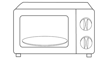 MICROWAVE COLOURING IMAGE | Free Colouring Book  for Children