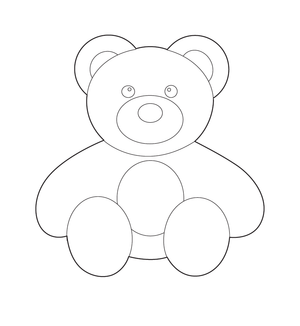 FREE PRINTABLE TEDDY BEAR COLOURING IMAGE | Free Colouring Book for Children