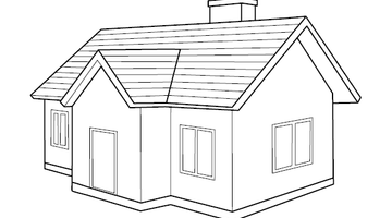 House Coloring Image | Free Colouring Book for Children