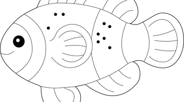 Clown Fish Colouring Page | Free Colouring Book for Children