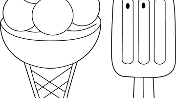 Printable Ice Cream Colouring Page | Free Colouring Book for Children