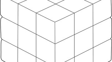 Rubix Cube Colouring Page | Free Colouring Book for Children