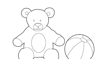 Teddy Bear Colouring Picture | Free Colouring Book for Children
