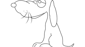 DOG COLOURING IMAGE FOR KIDS | Free Colouring Book for Children