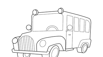 JEEP COLOURING PICTURE  | Free Colouring Book for Children