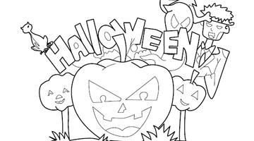 Halloween Colouring Page | Free Colouring Book for Children