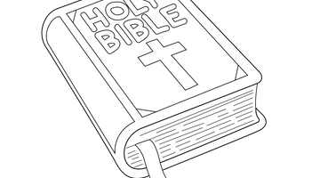 Holy Bible Colouring Page | Free Colouring Book for Children