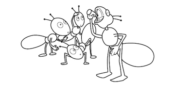 Ant Colouring Image | Free Colouring Book for Children