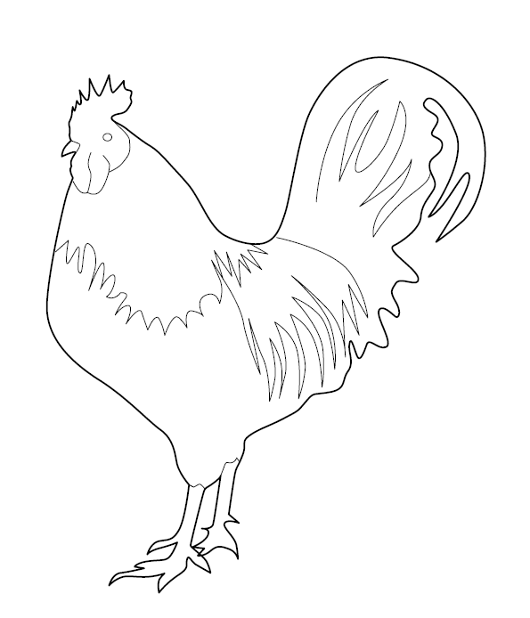 Hen Colouring Page | Free Colouring Book for Children – Monkey Pen Store