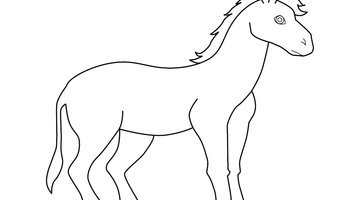 DONKEY COLOURING PAGE | Free Colouring Book for Children
