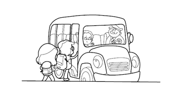 School Bus Colouring Image | Free Colouring Book for Children