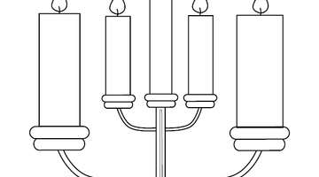 Candle Colouring Image | Free Colouring Book for Children