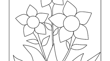 Flower Colouring Page | Free Colouring Book for Children